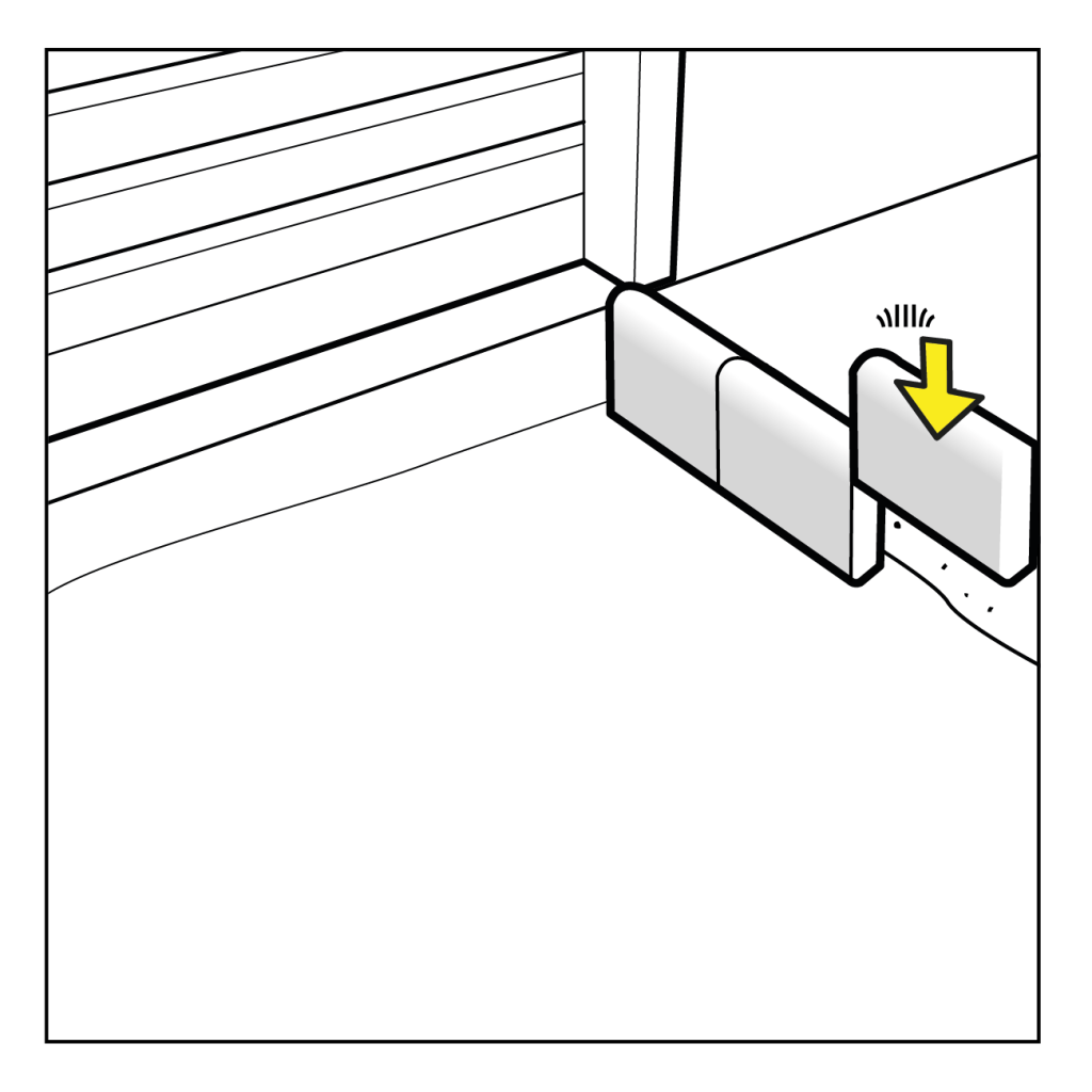 bordure allée en gravier