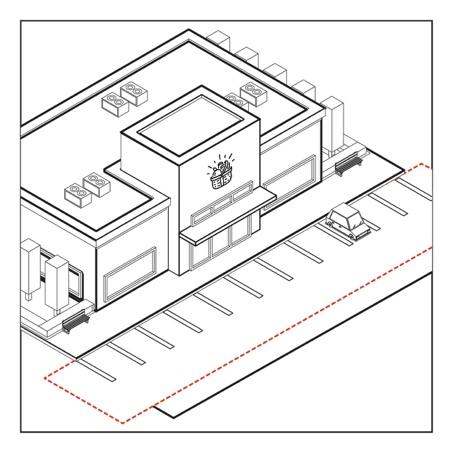 délimitation zone parking végétalisé