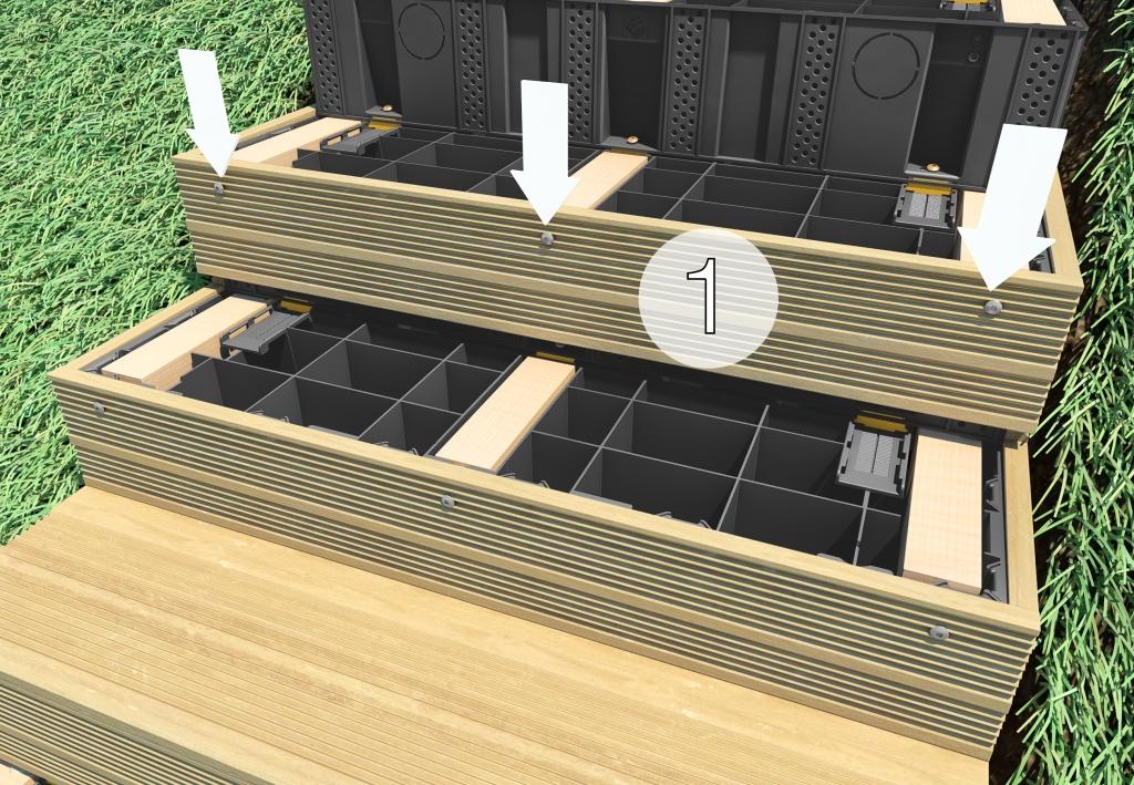 positionnement lambourdes habillage d'un escalier en bois