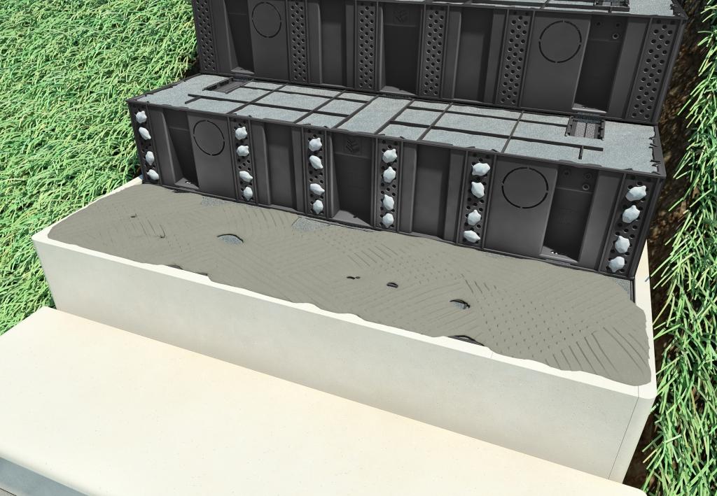 collage habillage d'un escalier en dallage céramique pierre