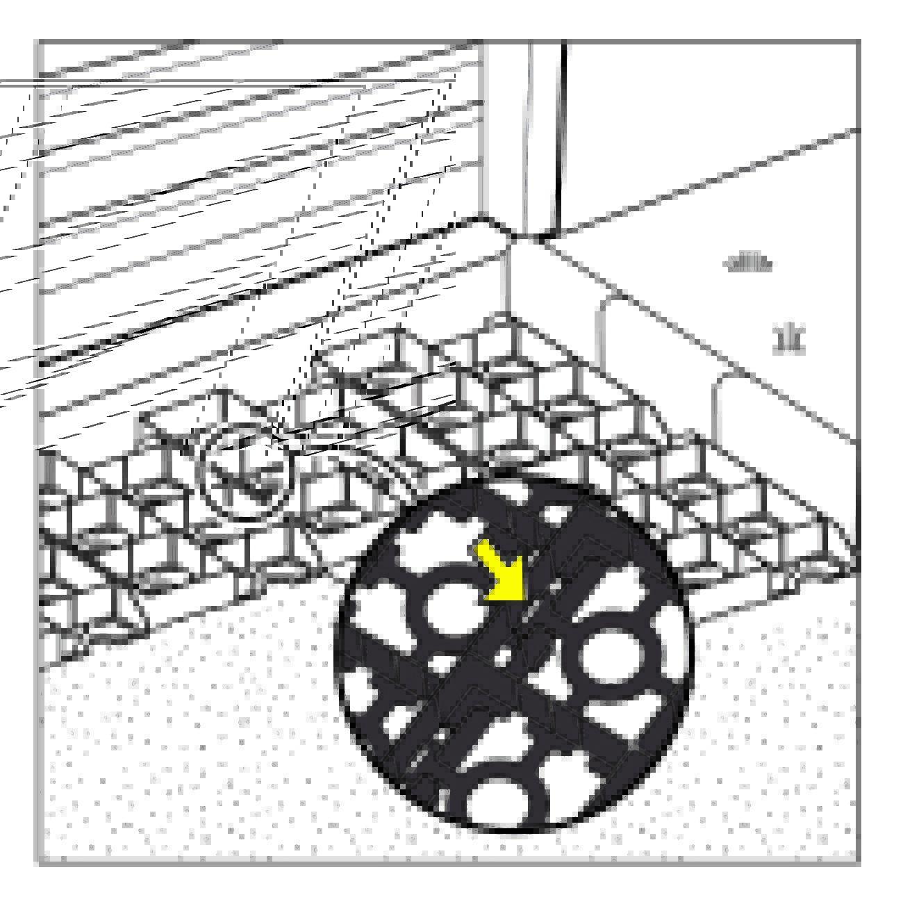 pose de plaques stabilisatrices de pavés