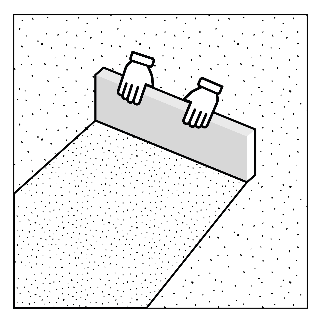 couche de réglage allée pavée