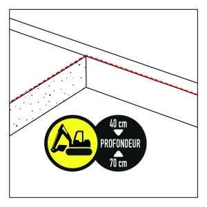 préparation du fond de forme pour un parking en gravillon
